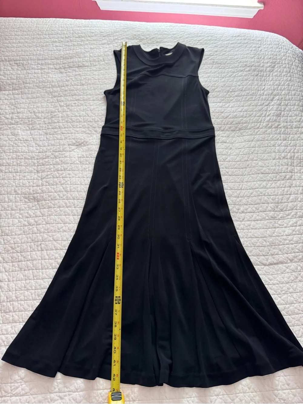 TORY BURCH Classic Black Sleeveless Fit-and-Flare Dress